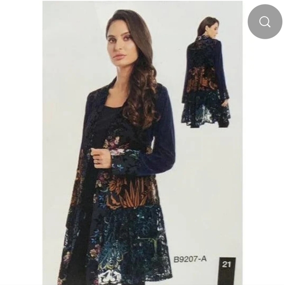 Adore NWOTs Velvet Burnout Cardigan - Picture 3 of 4